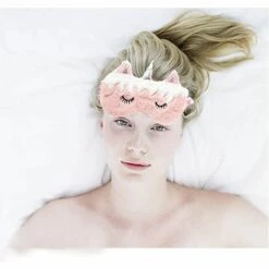 CADEAUX Masque De Sommeil Dames Licorne Masque En Peluche Dessin Animé Ombrelle Parasol Ombre à Paupières Enfants Adultes En Peluche(A -Protection des voies respiratoires Soldes 64218885 4