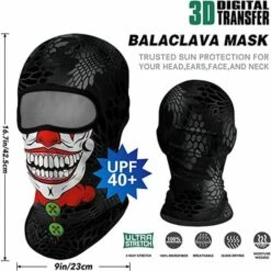 CADEAUX Cagoule Intégrale Pour Homme Et Femme - Protection Solaire - Long Cou - Respirant - Pour Le Ski, La Moto - Pour Halloween, Cosplay, Le Sport De Plein Air, Le Cyclisme, La Randonnée -Protection des voies respiratoires Soldes 64219098 5