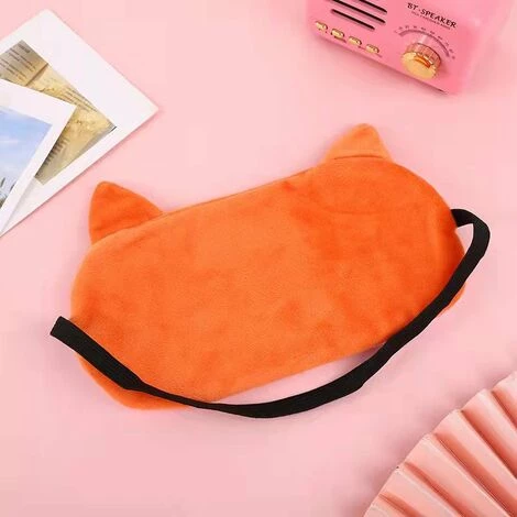 CADEAUX Animal Sommeil Masque Pour Les Yeux Mignon Drôle 3D Doux Moelleux Dessin Animé Masque Yeux Pour Dormir Voyage Respirant Masque Yeux Enfants Adultes Femmes Fox Orange 4 CADEAUX Animal Sommeil Masque Pour Les Yeux Mignon Drôle 3D Doux Moelleux Dessin Animé Masque Yeux Pour Dormir Voyage Respirant Masque Yeux Enfants Adultes Femmes Fox Orange – Image 2