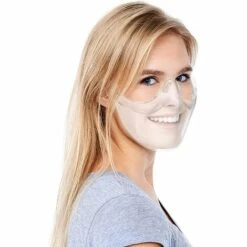 MONLY Masque En Plastique Transparent Peut Être Lavé Et Réutilisé Pour Protéger Le Visage Du Brouillard Et Des Éclaboussures -Protection des voies respiratoires Soldes 64448653 3