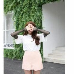 PREMIER 2 Paire Protection UV Manchettes Protection Solaire Manchons De Refroidissement De Bras Manches De Bras,Femmes Pour Le Cyclisme, Golf, Tennis Driving Randonnée Et Activités En Extérieur -Protection des voies respiratoires Soldes 64449090 4