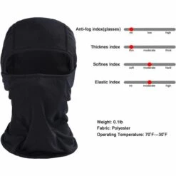 QERSTA Masque Balaclava, Cagoule Multifonctionnelle Respirante Doux Coupe-Vent Moto Vélo - Taille Universelle -Protection des voies respiratoires Soldes 64457433 2