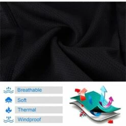 QERSTA Masque Balaclava, Cagoule Multifonctionnelle Respirante Doux Coupe-Vent Moto Vélo - Taille Universelle -Protection des voies respiratoires Soldes 64457433 3