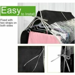 Dontodent Housses De Vêtements 111 X 91cm Transparent Fenêtre Anti-Poussière Vêtements Housse Protège Portant Universelle Garment Cover Housse De Protection Pour Chemise Robes Costumes Manteaux -Protection des voies respiratoires Soldes 64861728 4