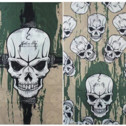 ELLE Masque De Tête De Mort Masque De Tête De Mort Équitation Moto Demi-visage Masque De Tête De Mort Chapeau De Sports De Plein Air Halloween (Fantôme) -Protection des voies respiratoires Soldes 64915745 3