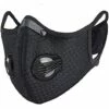 Masque-Anti-poussière Formation Anti-Smog Masque Protecteur Protection Running Contre La Poussière Masques Vélo Filtre De Carbone (Black Hanging Ear,2 Pièce) 56Vingt
