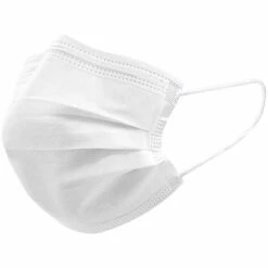 Lot De 100 Masque Chirurgical Médical Masque De Protection Masque Jetable Type I EN14683, BFE≥95%, 3 Plis ANESTHESIA Ans Masque Adulte Jetable (100 Pièces Blanc 56Vingt