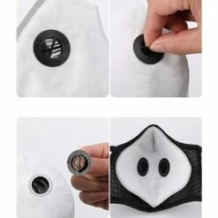 Masque De Cyclisme, Masque Respiratoire, Masque Coupe-vent, Masque Anti-poussière, Masque Anti-buée, Noir 56Vingt -Protection des voies respiratoires Soldes 64939315 5