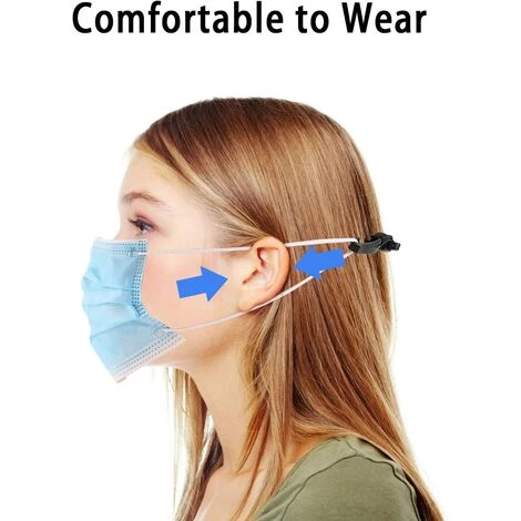 MONLY 4Pcs Extensions De Sangle, Crochet D'extension Réglable, Crochet D'extension D'oreille,Boucle D'extension D'oreille Pour Enfants Et Adultes 3 MONLY 4Pcs Extensions De Sangle, Crochet D'extension Réglable, Crochet D'extension D'oreille,Boucle D'extension D'oreille Pour Enfants Et Adultes