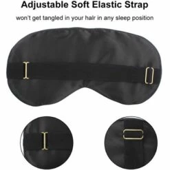 EINEMGELD Masque De Nuit, Anti-Lumière Ultra-Douce & Confortable Soie Naturelle -Protection des voies respiratoires Soldes 65119739 3