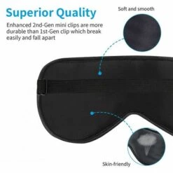 EINEMGELD Masque De Nuit, Anti-Lumière Ultra-Douce & Confortable Soie Naturelle -Protection des voies respiratoires Soldes 65119739 5