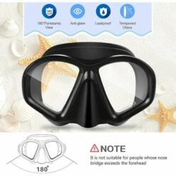 THSINDE Spiegellinse Schnorchelmaske Professionelle Tauchmasken Set Anti-Fog-Brille Brille Schwimmen Angeln Poolausrüstung Silikon