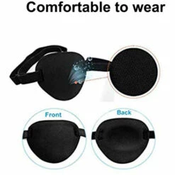 TANCYCO Masque Pour Les Yeux Unique Cache-oeil 3D Doux Et Confortable Réglable Pour Adultes Et Enfants -Protection des voies respiratoires Soldes 65260367 5