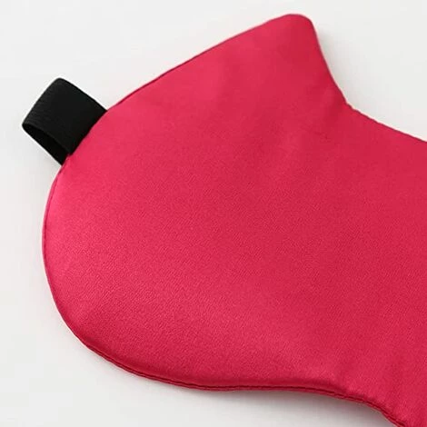 BF Masque De Sommeil Pour Chat Masque De Nuit Masque Pour Les Yeux En Soie Naturelle Masque De Voyage Pour Dormir Avec Sangles Réglables Pour Hommes Et Femmes, Rouge 7 BF Masque De Sommeil Pour Chat Masque De Nuit Masque Pour Les Yeux En Soie Naturelle Masque De Voyage Pour Dormir Avec Sangles Réglables Pour Hommes Et Femmes, Rouge – Image 5