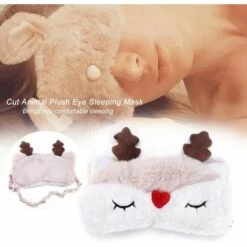 BF Renne De Dessin Animé Mignon Blackout Bandeau Animal Mignon Bandeau Dormir -Protection des voies respiratoires Soldes 65272983 2