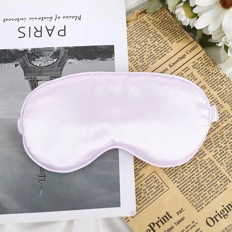 BF Masque Pour Les Yeux En Satin De Soie Avec Sangle élastique Pour Voyage, Dortoir 4 BF Masque Pour Les Yeux En Satin De Soie Avec Sangle élastique Pour Voyage, Dortoir – Image 2