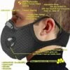 L'FLANEUR Masques M Anti-Poussière, M De Protection Anti-Pollution, M Avec 8 Filtres à Charbon Actif Supplémentaires, Lavable, Pour Les Sports En Extérieur, Le Cyclisme Et La Course - Noir ANEUR -Protection des voies respiratoires Soldes 65355148 1