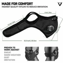 L'FLANEUR Masques M Anti-Poussière, M De Protection Anti-Pollution, M Avec 8 Filtres à Charbon Actif Supplémentaires, Lavable, Pour Les Sports En Extérieur, Le Cyclisme Et La Course - Noir ANEUR -Protection des voies respiratoires Soldes 65355148 4