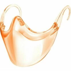 L'FLANEUR Visière De Nez à La Bouche Visière De Visage Transparent Visite Du Visage Visite Compacte Orange ANEUR