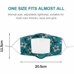 L'FLANEUR Adultes Face M??? Clear M??? Pour Les Enseignants Face Bandana Couvrant Mack Protection Du Visage De La Bouche Transparente Avec Fenêtre Transparente Expression Visible, Tissu Pour Le Visage De Lecture Des Lèvres Réutilisable Réglable Jaune ANEUR -Protection des voies respiratoires Soldes 65356848 4