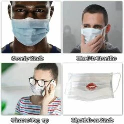 Lot De 5 Support 3D Pour Masque Protégez La Bouche Support Respirant Matériau LDPE Doux Au Toucher Convient Aux Masques S'arêern -Protection des voies respiratoires Soldes 65359493 4