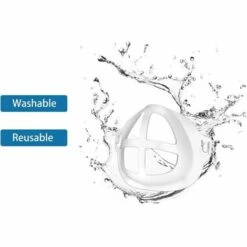 Lot De 5 Support 3D Pour Masque Protégez La Bouche Support Respirant Matériau LDPE Doux Au Toucher Convient Aux Masques S'arêern -Protection des voies respiratoires Soldes 65359493 5