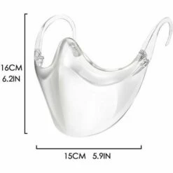 L'FLANEUR 1 Pcs Bouche Nose Visière Masque Facial Transparent Visage Protection Visage Visière ANEUR -Protection des voies respiratoires Soldes 65362331 4