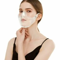 L'FLANEUR 1 Pcs Bouche Nose Visière Masque Facial Transparent Visage Protection Visage Visière ANEUR -Protection des voies respiratoires Soldes 65362331 5
