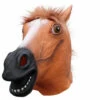 ELLE Masque De Cheval, Masque De Tête De Cheval Drôle, Masque De Cheval Effrayant, Masque Fantaisie Halloween, Marron -Protection des voies respiratoires Soldes 65532989 1