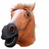 CATHERINE Masque De Cheval, Masque De Tête De Cheval Drôle, Masque De Cheval Effrayant, Masque Fantaisie Halloween, Marron -Protection des voies respiratoires Soldes 65614997 1
