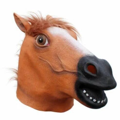 CATHERINE Masque De Cheval, Masque De Tête De Cheval Drôle, Masque De Cheval Effrayant, Masque Fantaisie Halloween, Marron -Protection des voies respiratoires Soldes 65614997 2