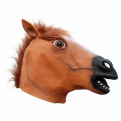 CATHERINE Masque De Cheval, Masque De Tête De Cheval Drôle, Masque De Cheval Effrayant, Masque Fantaisie Halloween, Marron -Protection des voies respiratoires Soldes 65614997 5