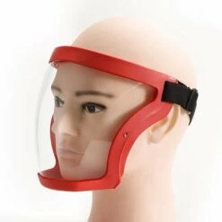 HELLO KITTY BAIN Masque Anti-épidémique Transparent Anti-gouttelettes Anti-buée Housse De Protection Fournitures Masque De Protection Intégral Rouge