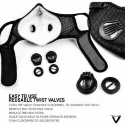 PREMIER Masque De Protection Face De Poussière Réutilisable, Protecteur Sportif M Avec Filtre à Charbon Actif Et Valves/ Pour La Moto, Le Cyclisme, La Course à Pied Et Les Activités De Plein Air(1 Noir + 8 Filtres Supplémentaires) 9 PREMIER Masque De Protection Face De Poussière Réutilisable, Protecteur Sportif M Avec Filtre à Charbon Actif Et Valves/ Pour La Moto, Le Cyclisme, La Course à Pied Et Les Activités De Plein Air(1 Noir + 8 Filtres Supplémentaires) -Protection des voies respiratoires Soldes 65630904 4