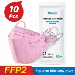 100PCS Deckon Adult Mask Protective Mask 4-Layer Protective Mask Double Melting Dust-Proof Pollution 3D Mask