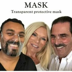 Protection Mask Durable Mask Face Shield Combine PC Reusable Clear Deckonansparent -Protection des voies respiratoires Soldes 65640379 3