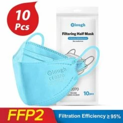 100PCS Deckon Adult Mask Protective Mask 4-Layer Protective Mask Double Melting Dust-Proof Pollution 3D Mask