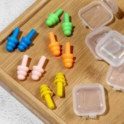 ILOVEMILAN Une Paire D'écouteurs Antibruit En Silicone Imperméables Réutilisables Pour La Natation, La Douche, Le Travail, Le Sommeil, Les études Et D'autres Activités Bruyantes. (jaune) -Protection des voies respiratoires Soldes 65645790 4