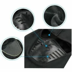 ZHUOXUAN Masque Anti-poussière, Unisexe Duveteux Mode Cagoule Coupe-vent Coupe-vent Vélo Cyclisme Accessoires De Moto Masque Facial Temps Froid Chapeau Cou Casque Sport De Plein Air Ski Paintball Casquette De Pêche, Noir 9 ZHUOXUAN Masque Anti-poussière, Unisexe Duveteux Mode Cagoule Coupe-vent Coupe-vent Vélo Cyclisme Accessoires De Moto Masque Facial Temps Froid Chapeau Cou Casque Sport De Plein Air Ski Paintball Casquette De Pêche, Noir -Protection des voies respiratoires Soldes 65648725 3
