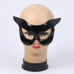 CADEAUX Halloween Chat Masque Demi-masque Catwoman Masque Noir Demi-visage Sexy Catwoman Beauté Masque Halloween Costume De Fête -Protection des voies respiratoires Soldes 65681245 2