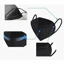 YEURIé Lot De 10 Protections Pour Usage Quotidien 5 Plis Avec Boucle D'oreille -Protection des voies respiratoires Soldes 65723799 3