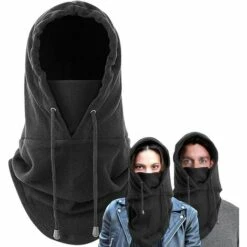 DONTODENT Cagoule Polaire Hiver Multifonction – Bonnet + Echarpe + Cache Cou Homme Femme – Vêtement Pour Froid Extreme