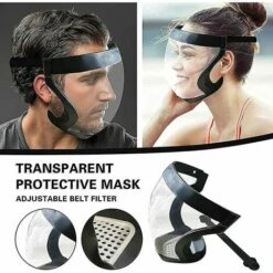 LUCKY-88 Protection Intégrale Du Visage Masque Anti-gouttelettes Cadre Noir Comprimés De Thé Boîte De Couleur Autre Coup -Protection des voies respiratoires Soldes 65800092 4