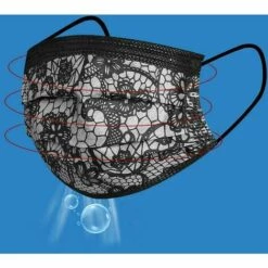 LUCKY-88 Masque D'impression Jetable Respirant En Dentelle Soufflée à Trois Couches Pour Adultes Avec Motif D'impression En Dentelle B Blanc 11 LUCKY-88 Masque D'impression Jetable Respirant En Dentelle Soufflée à Trois Couches Pour Adultes Avec Motif D'impression En Dentelle B Blanc -Protection des voies respiratoires Soldes 65801925 5