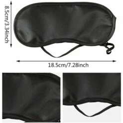 LUCKY-88 Masque Pour Les Yeux Jetable Air Travel Sleep Ombrage Masque Pour Les Yeux Polyester Respirant Couleur Unie Bouclier Pour Les Yeux Bouchon D'oreille Noir Sac D'OPP Indépendant Emballage 15 Pièces -Protection des voies respiratoires Soldes 65803018 3