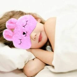 LUCKY-88 Mignon Simple Masque Pour Les Yeux En Peluche Déjeuner Pause Sommeil Personnalité Dessin Animé Mignon Lapin Masque Pour Les Yeux Rose -Protection des voies respiratoires Soldes 65803038 5