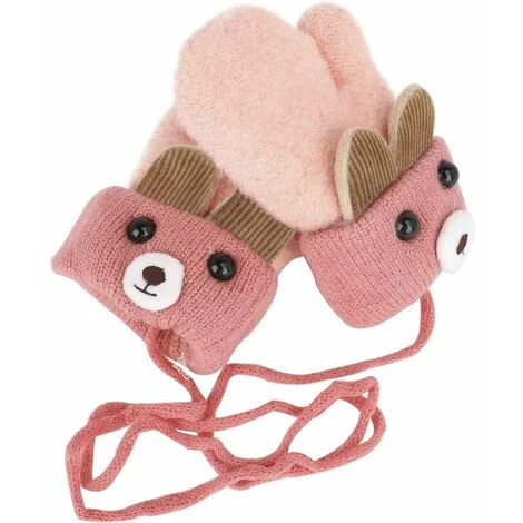 Moufles Bébé ThermiqueLITZEE Gants Hiver Automne Epais Mitaines Tricoté Crochet Chaud Douce Gants Plein-Doigts Motif Cartoon Mignon Gloves Ski Snowboard Camping Vélo Pour Enfants Garçons Filles 0-3 Ans Masque De Protection 5 Moufles Bébé ThermiqueLITZEE Gants Hiver Automne Epais Mitaines Tricoté Crochet Chaud Douce Gants Plein-Doigts Motif Cartoon Mignon Gloves Ski Snowboard Camping Vélo Pour Enfants Garçons Filles 0-3 Ans Masque De Protection – Image 3