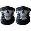 LITZEE Lot De 2 Cache-cou De Moto Avec Motif Tête De Mort - Masque à Moitié Le Visage - Halloween Masque De Protection -Protection des voies respiratoires Soldes 65817996 1
