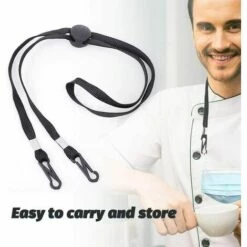 LITZEE 5-Longe De Masque, Sangle D'extension De Crochet D'oreille,Sangle De Cou De Couverture De Visage Portable,Cordon De Lunettes, Sangle De Lunettes, Chaîne De Lunettes De Soleil, Corde De Lunettes Masque De Protection 11 LITZEE 5-Longe De Masque, Sangle D'extension De Crochet D'oreille,Sangle De Cou De Couverture De Visage Portable,Cordon De Lunettes, Sangle De Lunettes, Chaîne De Lunettes De Soleil, Corde De Lunettes Masque De Protection -Protection des voies respiratoires Soldes 65818238 5