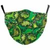 LITZEE Masques Amusants Avec Fente Filtrante Pour Enfants/enfants - Respirant - Revêtements Faciaux Lavables Et Réutilisables - Anti-pollution Et Aide Pollen (Funny Dinos)-2pcs Masque De Protection -Protection des voies respiratoires Soldes 65818573 1